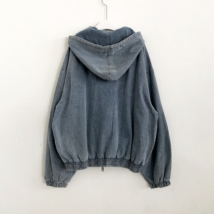 Y2Kオーバーフィットデニムジャンパー