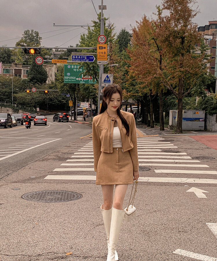 【orangeみかん 】 ジャケット　ブラウス　キュロットスカート ゴルフスカート レディース インナーパンツ付き プリーツ