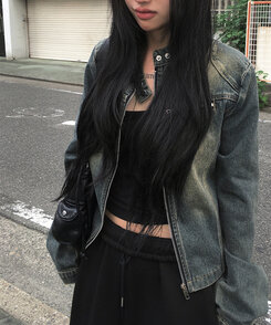 ウォッシュデニムジャケット DARK DENIM