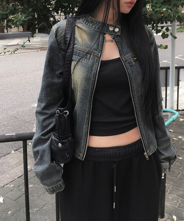 ウォッシュデニムジャケット DARK DENIM