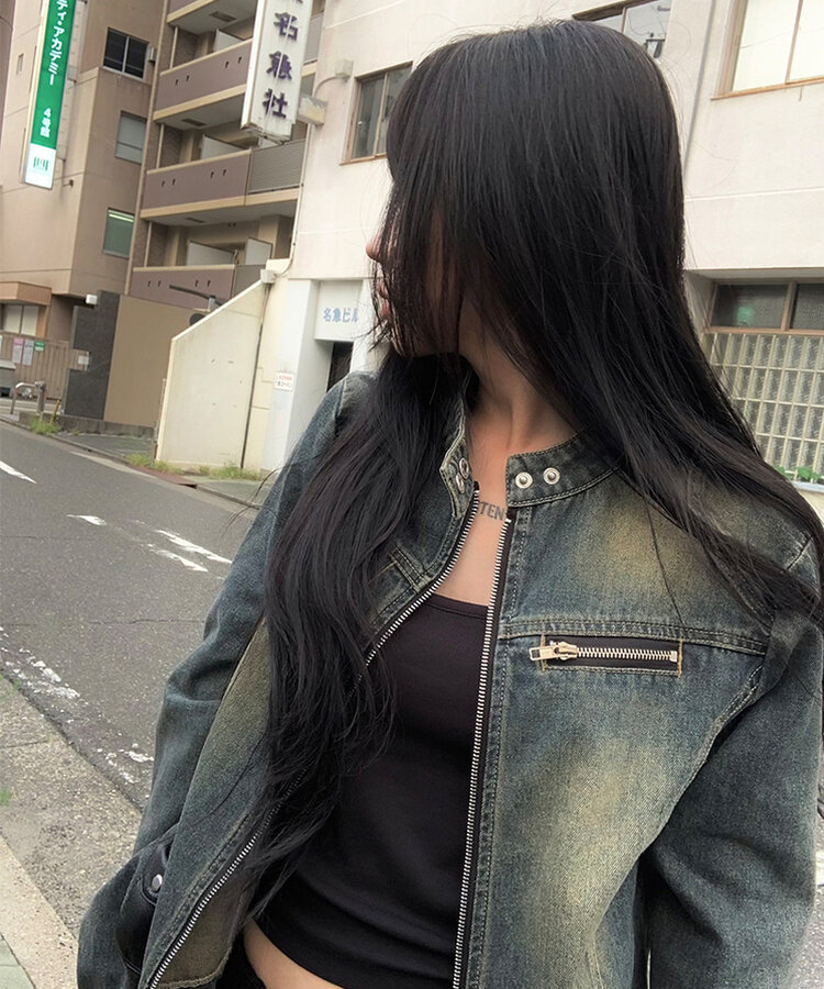 ウォッシュデニムジャケット DARK DENIM