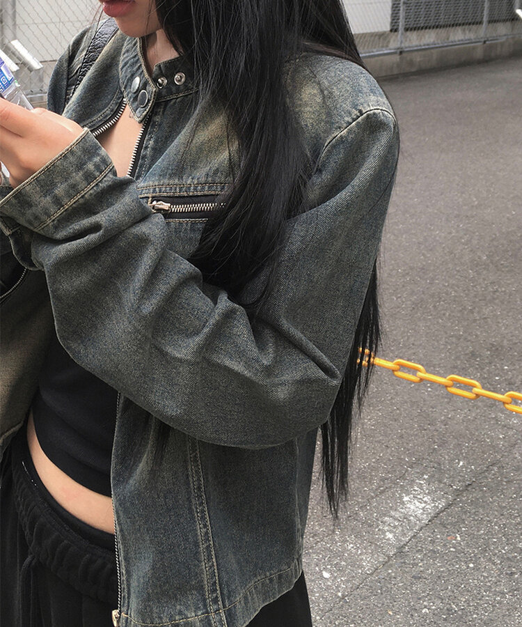 ウォッシュデニムジャケット DARK DENIM