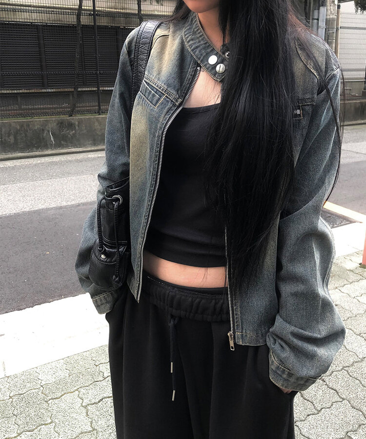 ウォッシュデニムジャケット DARK DENIM