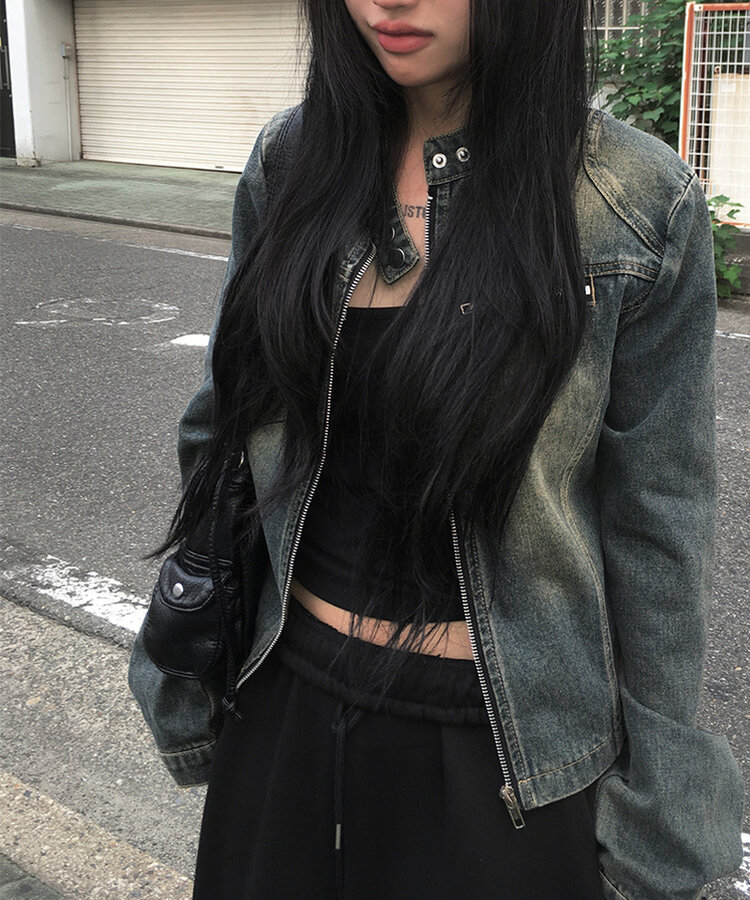 ウォッシュデニムジャケット DARK DENIM