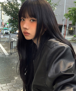 クロップレザージャケット BLACK