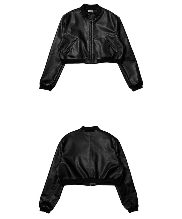 クロップレザージャケット