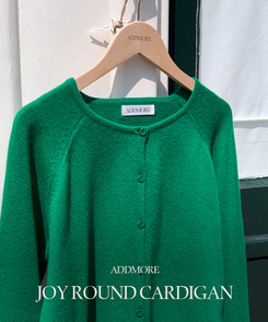 ラウンドネックカーディガン