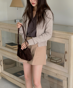 ラウンドネックカーディガン OATMEAL