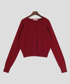 ラウンドネックカーディガン