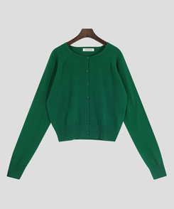 ラウンドネックカーディガン