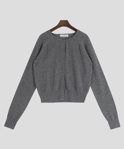 ラウンドネックカーディガン