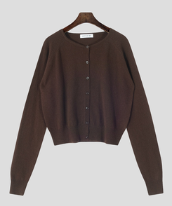 ラウンドネックカーディガン