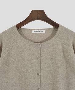 ラウンドネックカーディガン