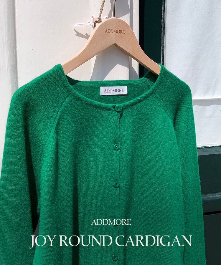 ラウンドネックカーディガン