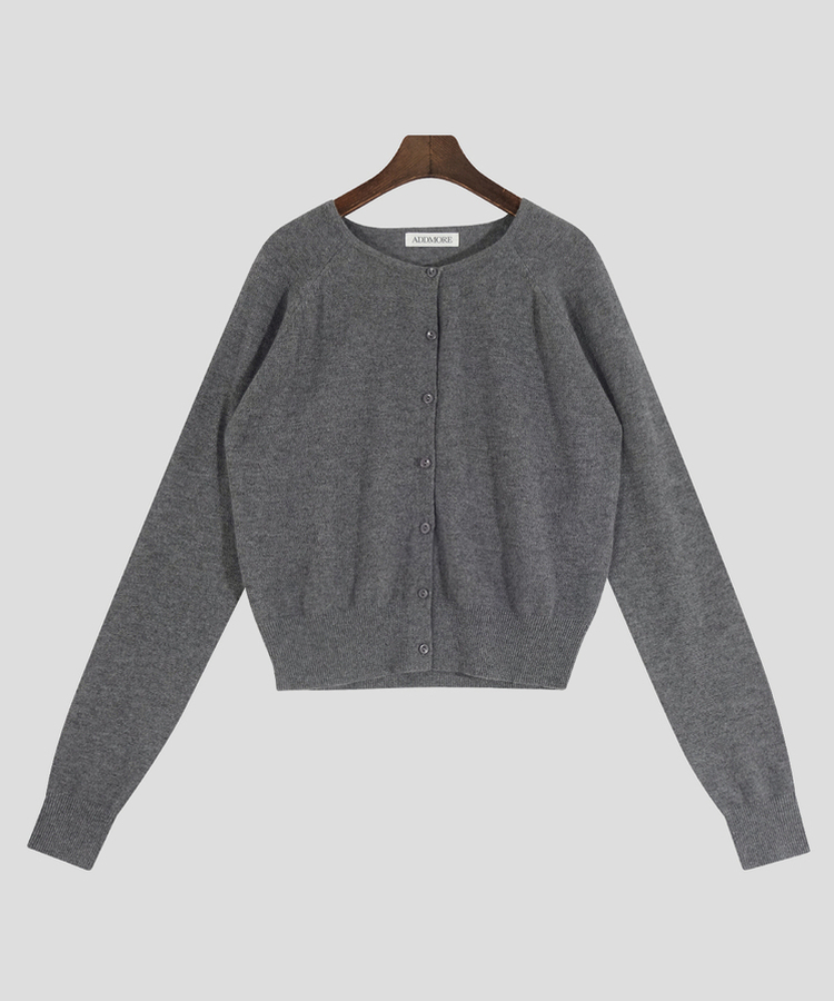 ラウンドネックカーディガン