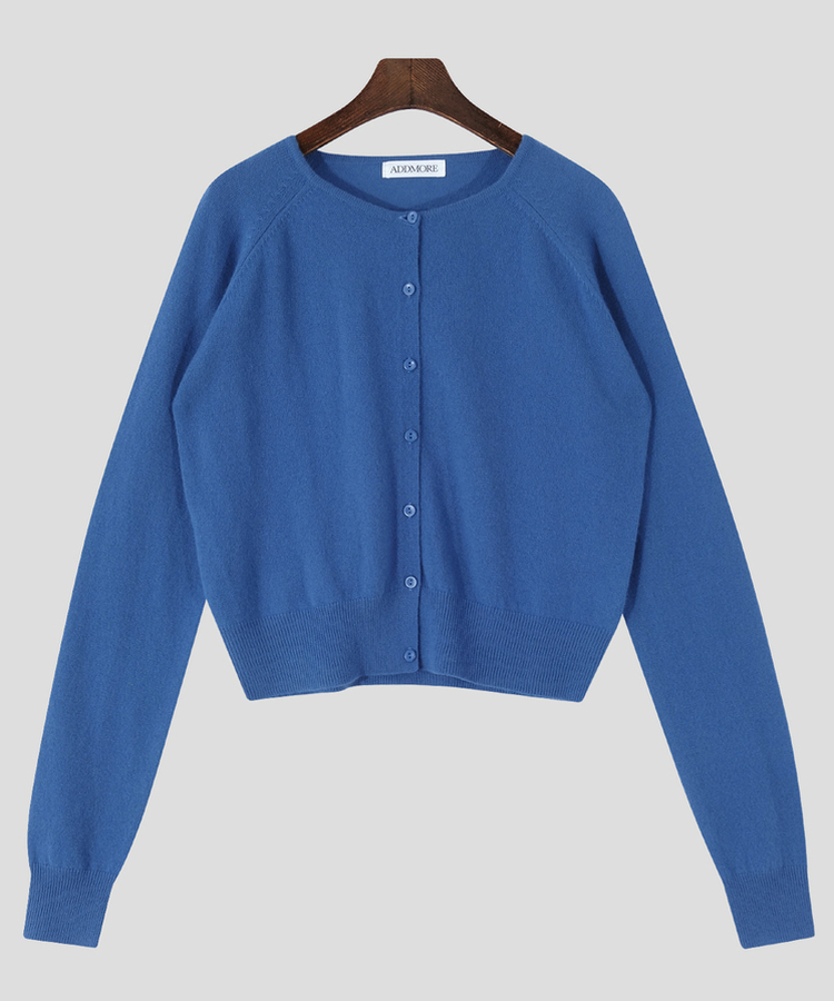 ラウンドネックカーディガン