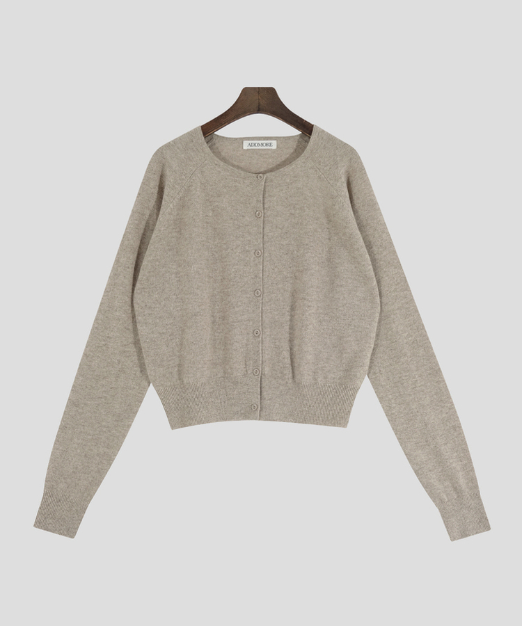 ラウンドネックカーディガン