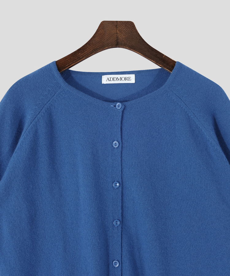 ラウンドネックカーディガン