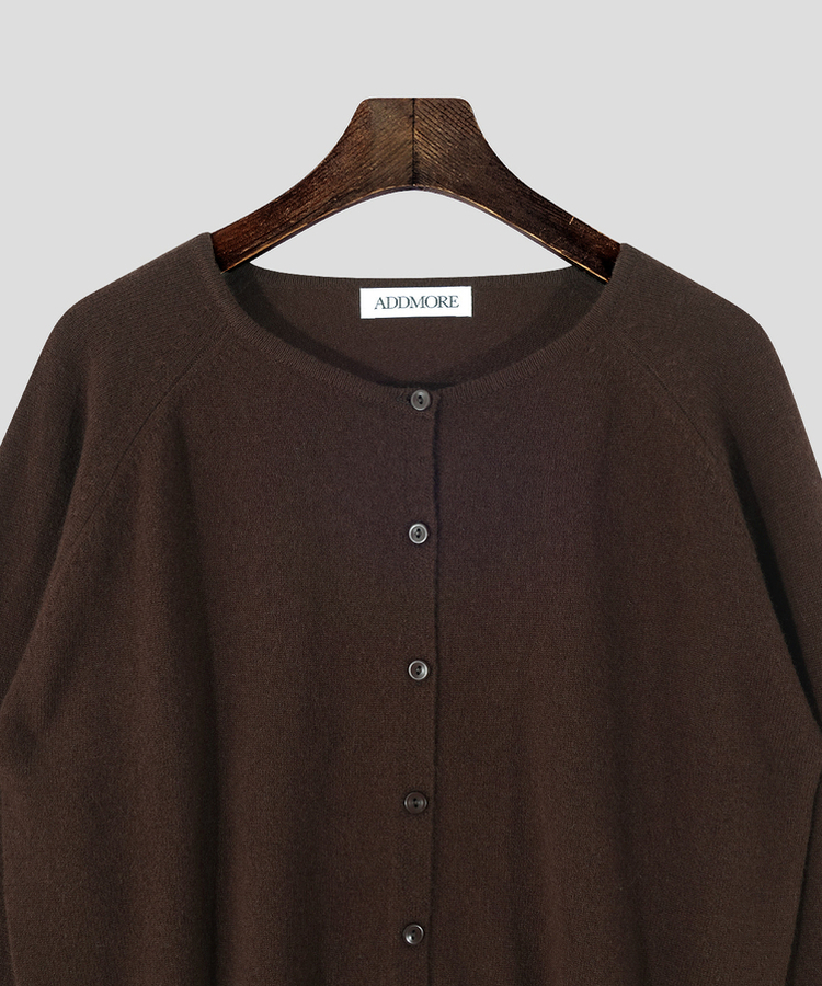 ラウンドネックカーディガン