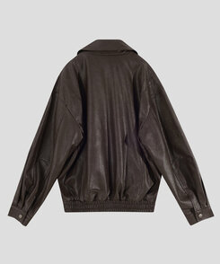 レザーオーバーフィットジャケット
