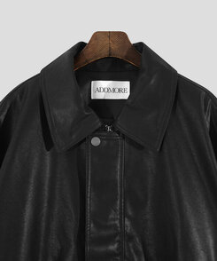 レザーオーバーフィットジャケット