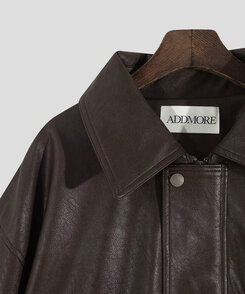 レザーオーバーフィットジャケット