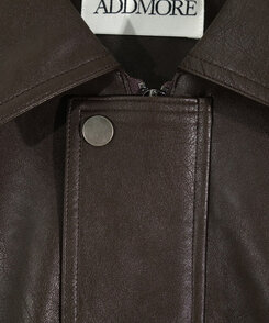 レザーオーバーフィットジャケット