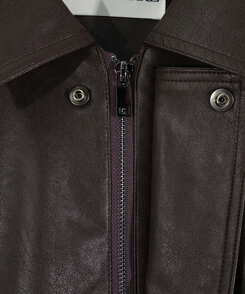 レザーオーバーフィットジャケット