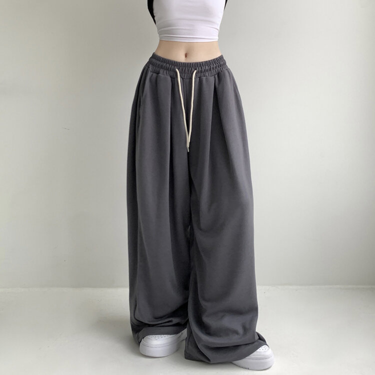 윈드 허리 밴딩 앞핀턱 사이드핀턱 폴딩 밴딩 와이드 하이웨스트 로우라이즈 트레이닝 팬츠 바지 키작녀 키큰녀 빅사이즈 남녀공용 하비추천 사계절 차콜