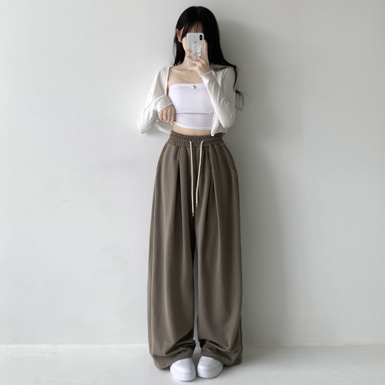 윈드 허리 밴딩 앞핀턱 사이드핀턱 폴딩 밴딩 와이드 하이웨스트 로우라이즈 트레이닝 팬츠 바지 키작녀 키큰녀 빅사이즈 남녀공용 하비추천 사계절 연카키