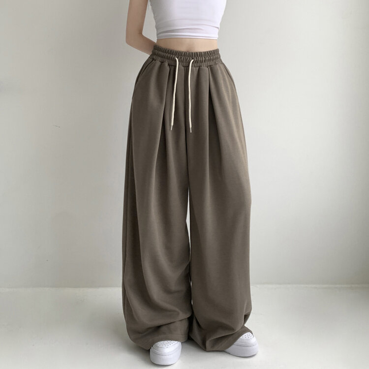 윈드 허리 밴딩 앞핀턱 사이드핀턱 폴딩 밴딩 와이드 하이웨스트 로우라이즈 트레이닝 팬츠 바지 키작녀 키큰녀 빅사이즈 남녀공용 하비추천 사계절 연카키