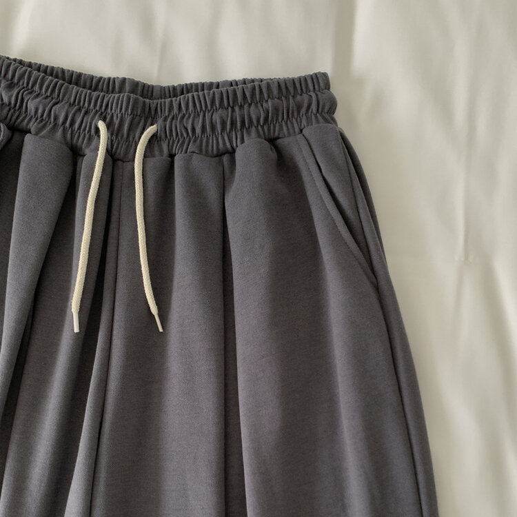 윈드 허리 밴딩 앞핀턱 사이드핀턱 폴딩 밴딩 와이드 하이웨스트 로우라이즈 트레이닝 팬츠 바지 키작녀 키큰녀 빅사이즈 남녀공용 하비추천 사계절