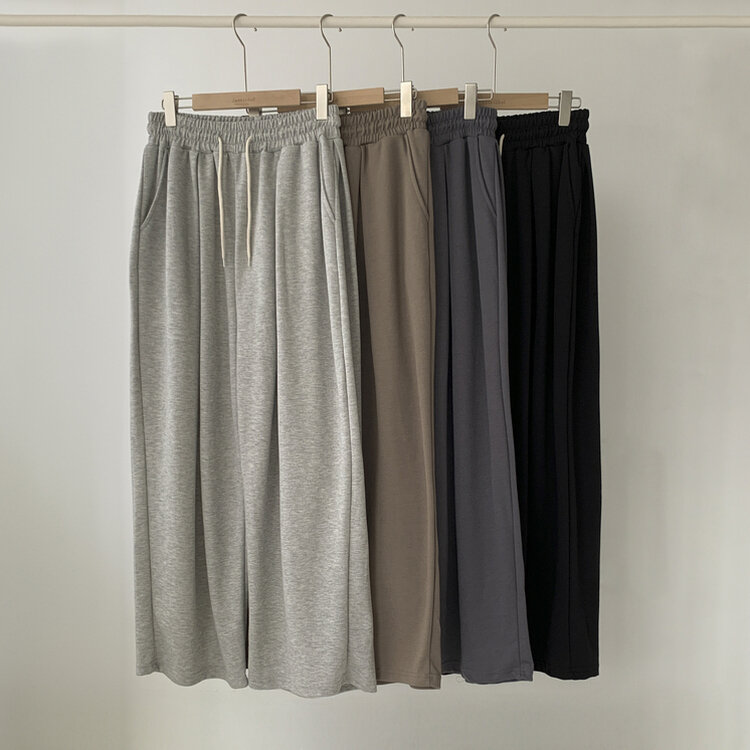 윈드 허리 밴딩 앞핀턱 사이드핀턱 폴딩 밴딩 와이드 하이웨스트 로우라이즈 트레이닝 팬츠 바지 키작녀 키큰녀 빅사이즈 남녀공용 하비추천 사계절