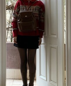 バックバッグ・スクールバッグ ミニバッグパック DARK BEIGE