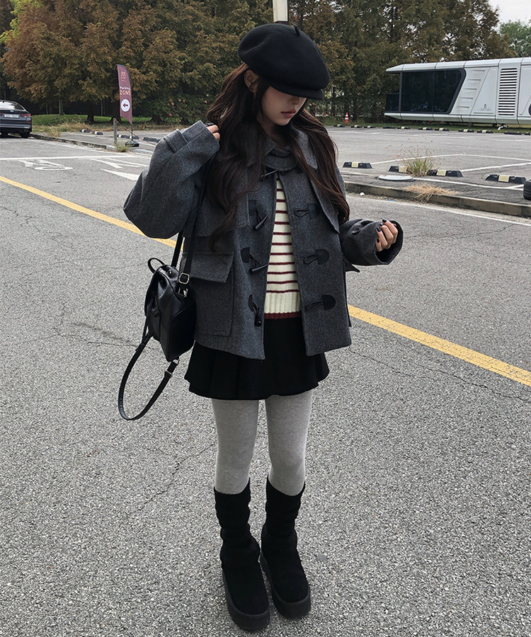 ショートダッフルコートジャケット｜コート｜韓国ファッション通販 SONA