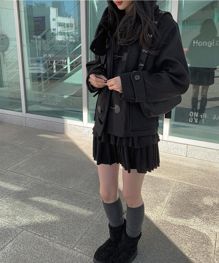 ⭐︎新品未使用⭐︎SPINTOシリーズ ショート ダッフルコート ネイビー M ⭐︎新品未使用⭐︎SPINTOシリーズ ショート ダッフルコート