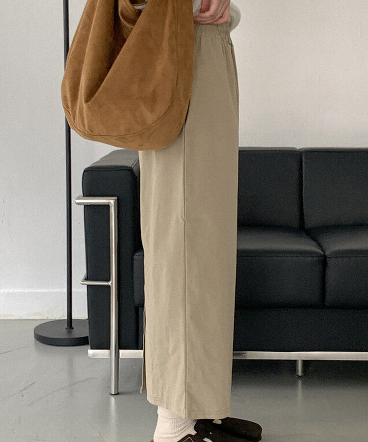 コットンロングスカート BEIGE