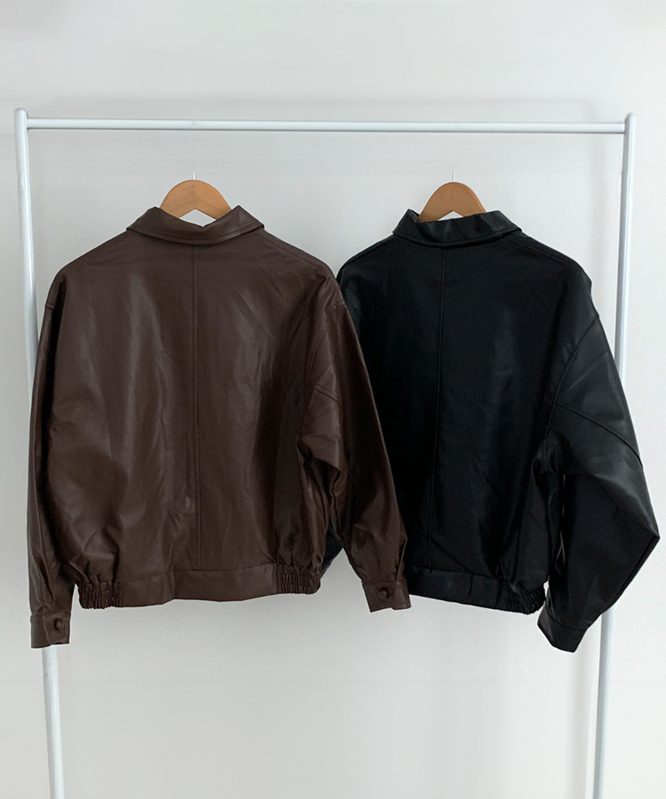 オーバーサイズレザージャケット