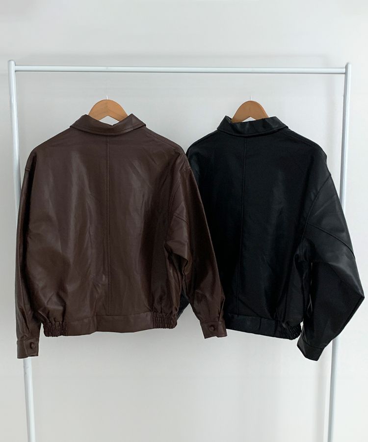 オーバーサイズレザージャケット