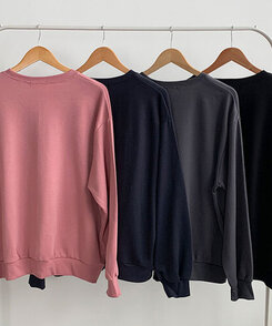 レタリングプリントオーバーフィット長袖トレーナー