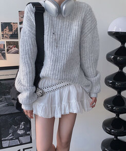 ファッション雑貨 ユニークポイントレザーベルト WHITE