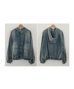 オーバーフィットデニムジャンパー