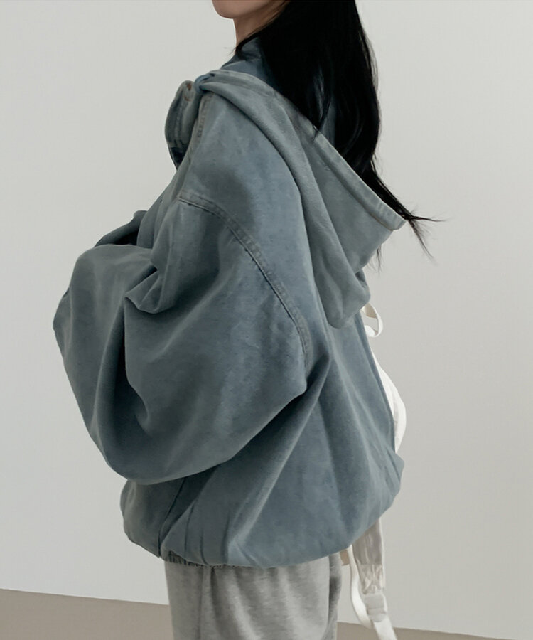 オーバーフィットデニムジャンパー BLUE