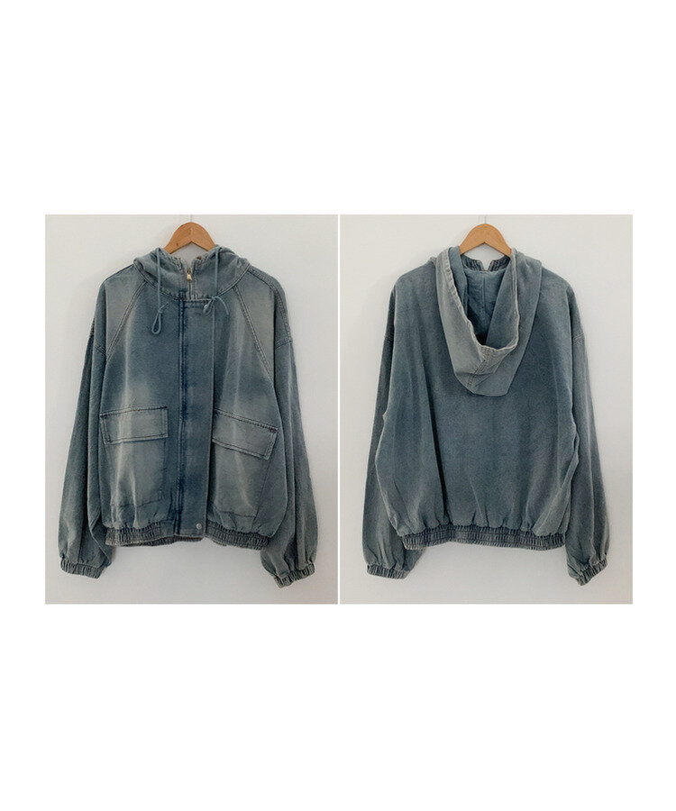 オーバーフィットデニムジャンパー