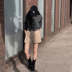 カシウールVネックニットカーディガン(7color) CHARCOAL