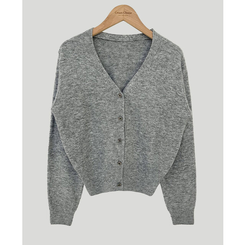 カシウールVネックニットカーディガン(7color)