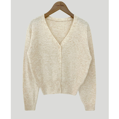 カシウールVネックニットカーディガン(7color)