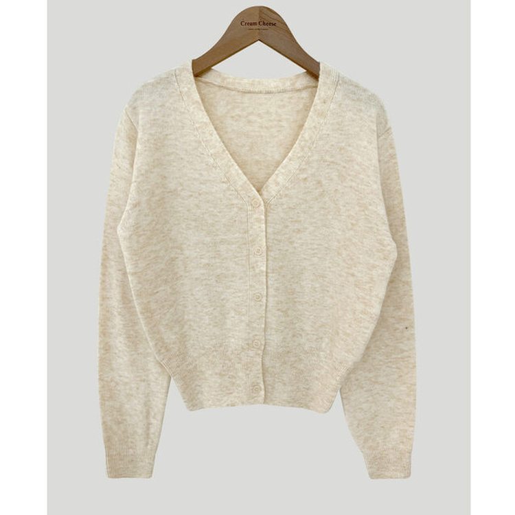 カシウールVネックニットカーディガン(7color)