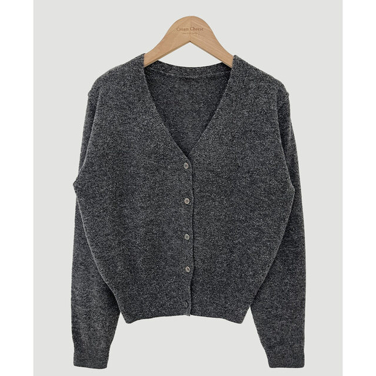 カシウールVネックニットカーディガン(7color)