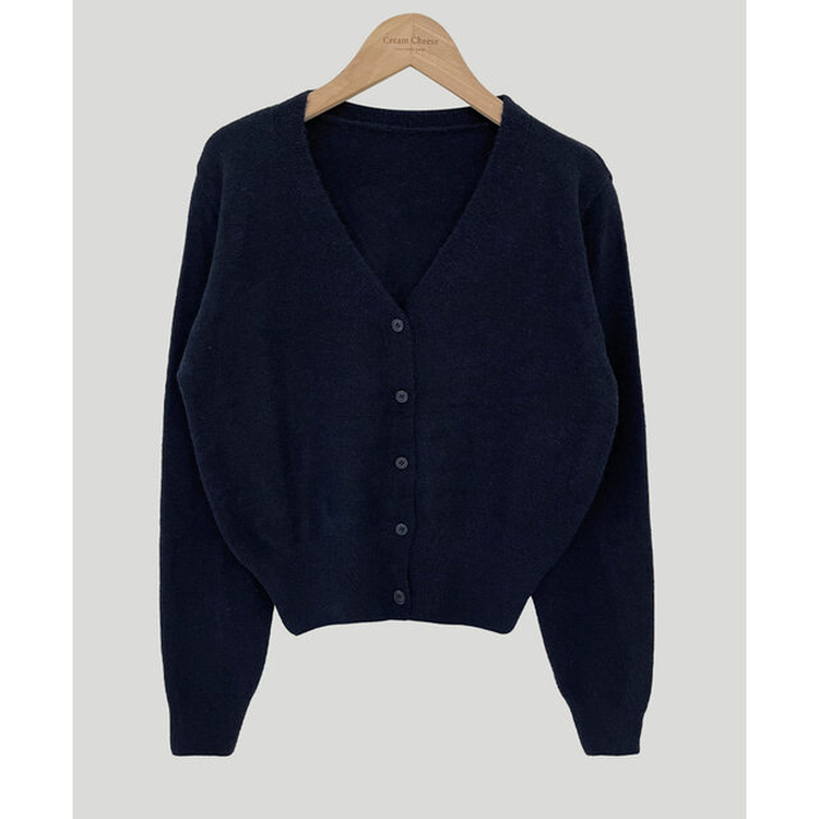 カシウールVネックニットカーディガン(7color)